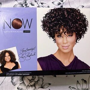 Now by luxhair for Sherri shepherd dark brown full on curls high fashion wig